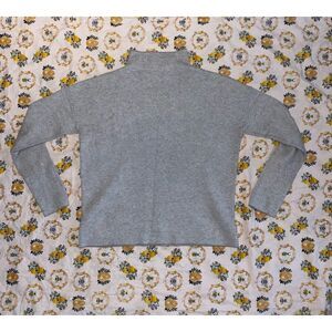 Cynthia Rowley Solid Gray Mock Neck Sweater Pullover EUC SZ Small